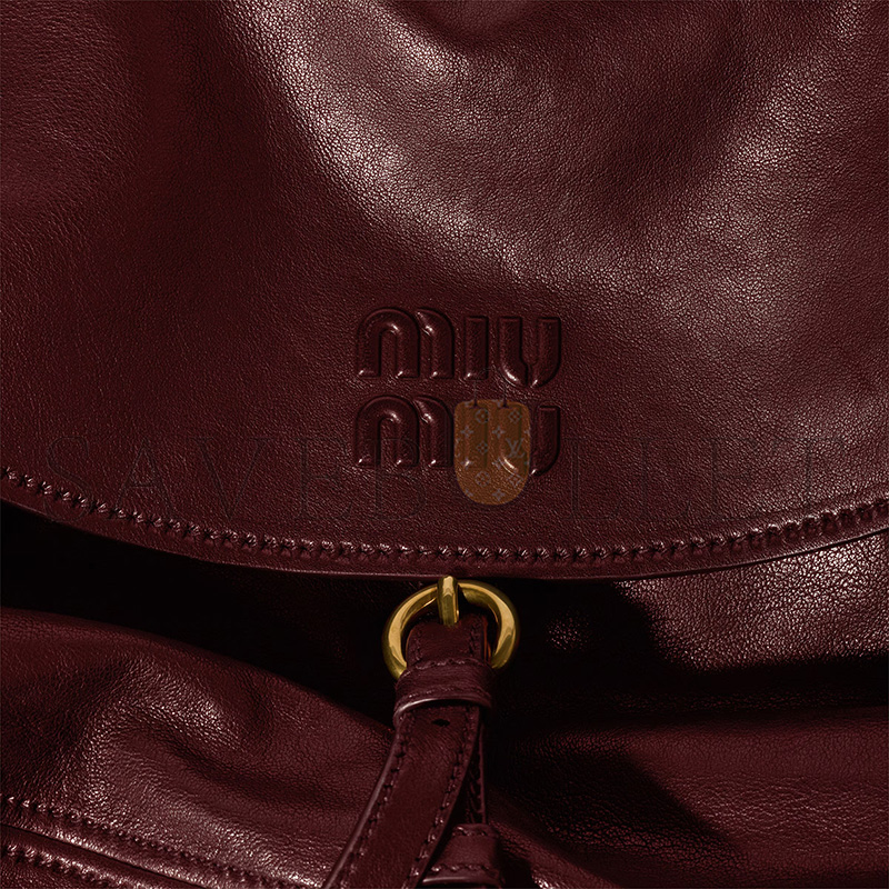 MIU MIU RENDEZ-VOUS LEATHER BAG 5BC219 (39.5*33*15cm)